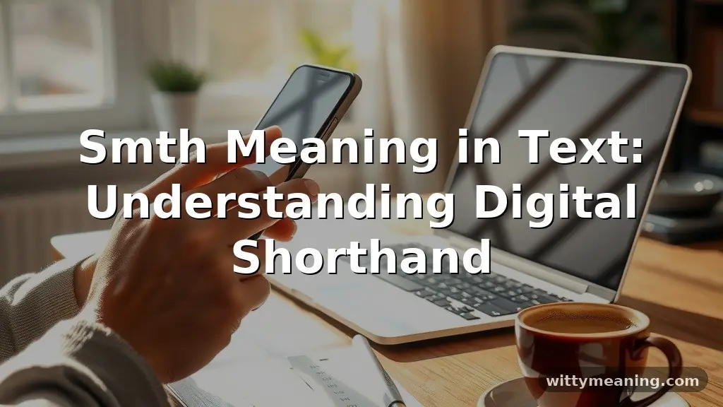 smth meaning in text