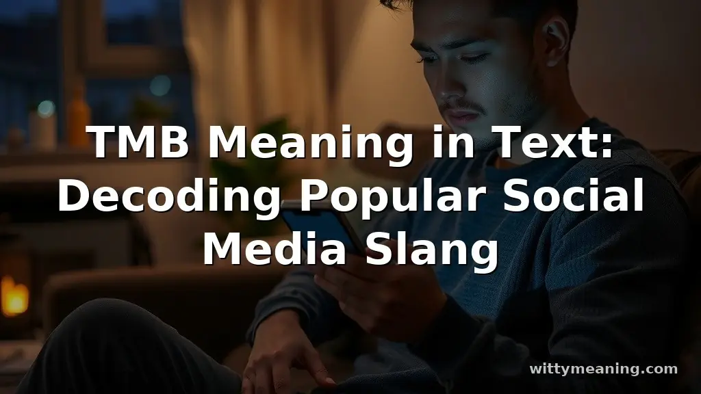 tmb meaning in text