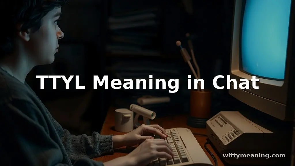 ttyl meaning in chat
