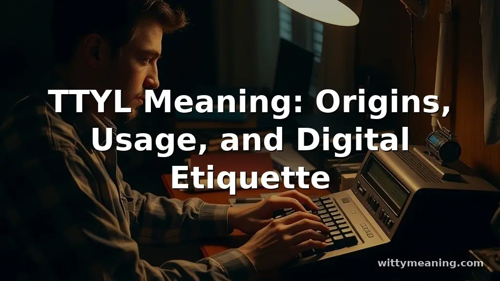 ttyl meaning