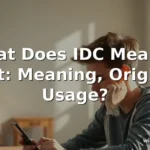 what does idc mean in text