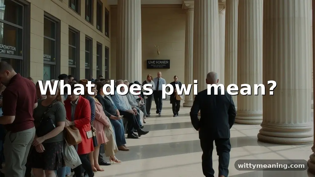 what does pwi mean