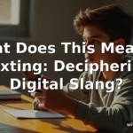 what does this mean in texting