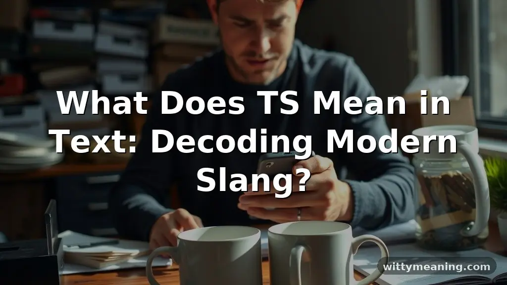 what does ts mean in text
