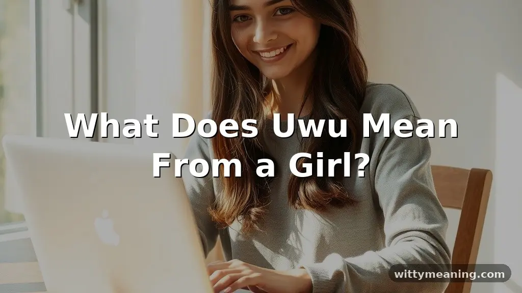 what does uwu mean from a girl