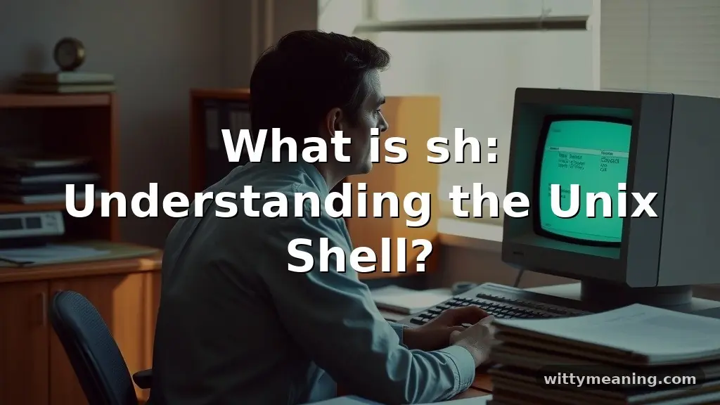 what is sh