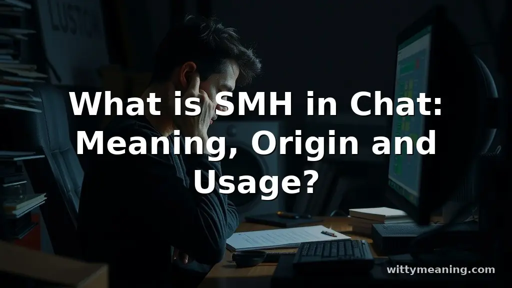 what is smh in chat