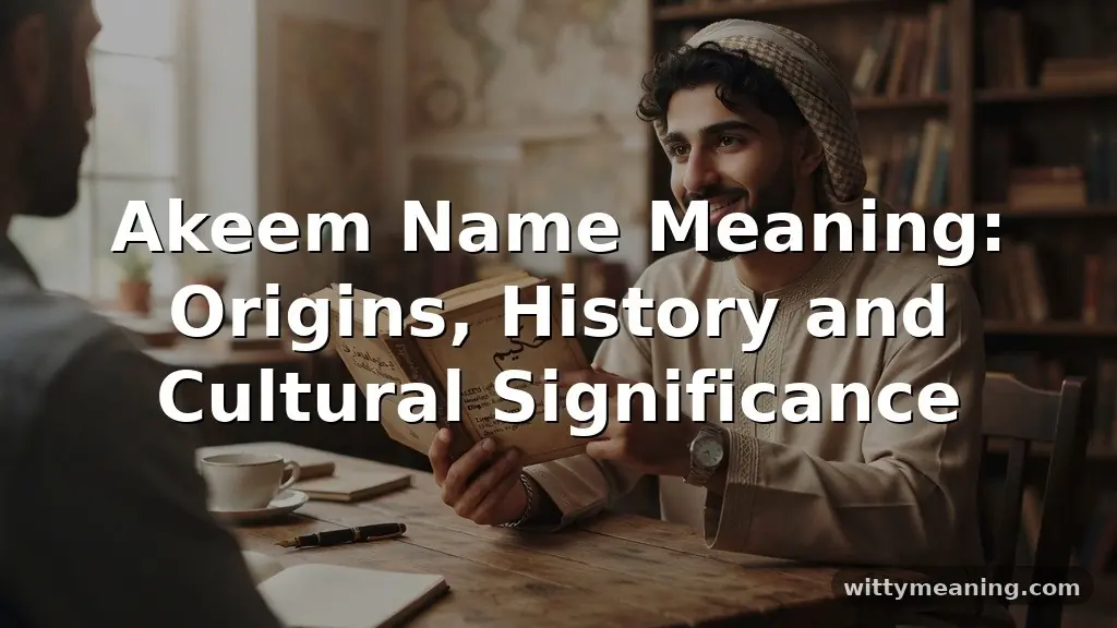 akeem name meaning