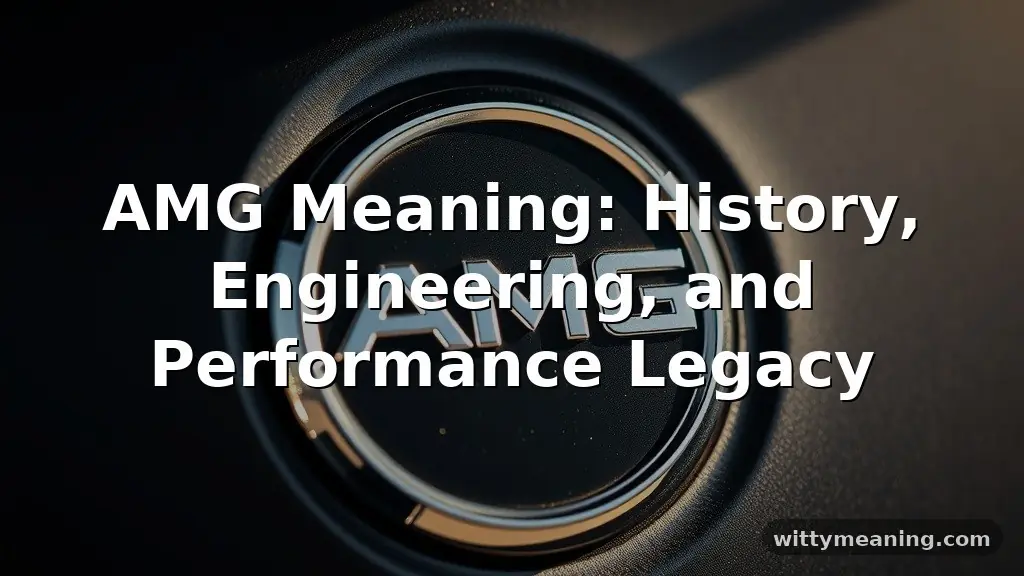 amg meaning