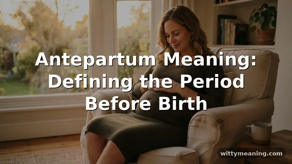 antepartum meaning
