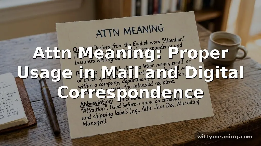 attn meaning