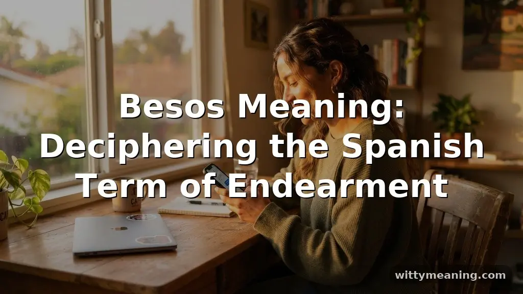 besos meaning