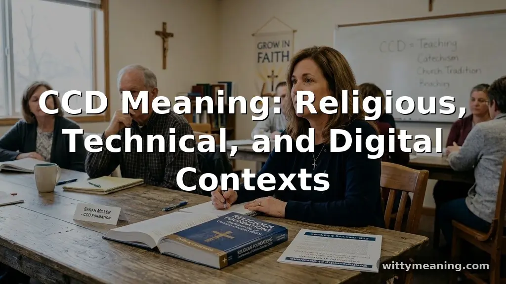 ccd meaning