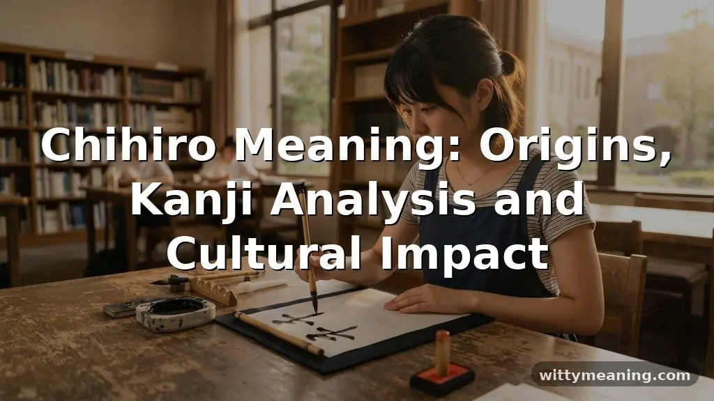 chihiro meaning