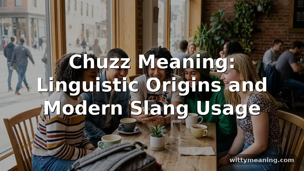 chuzz meaning