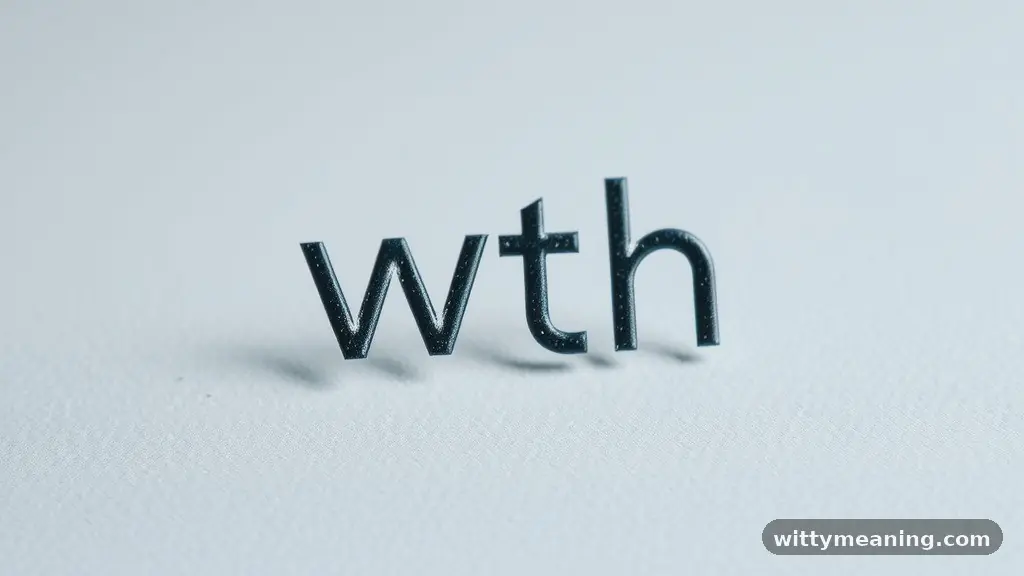Common Interpretations of WTH - wth meaning in text