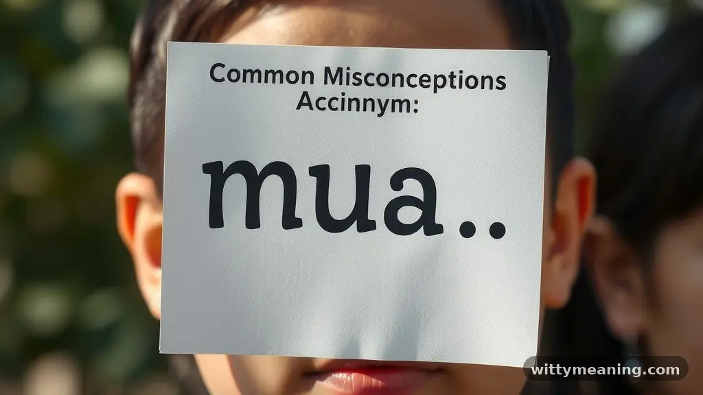 Common Misconceptions About the Acronym - mua meaning