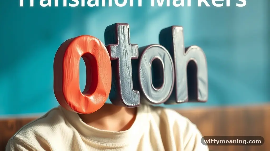 Comparing Formal vs. Informal Transition Markers - otoh meaning