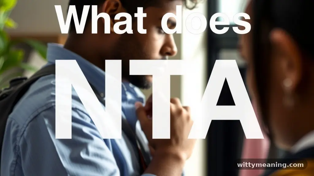 Comparing NTA Definitions Across Sectors - what does nta mean