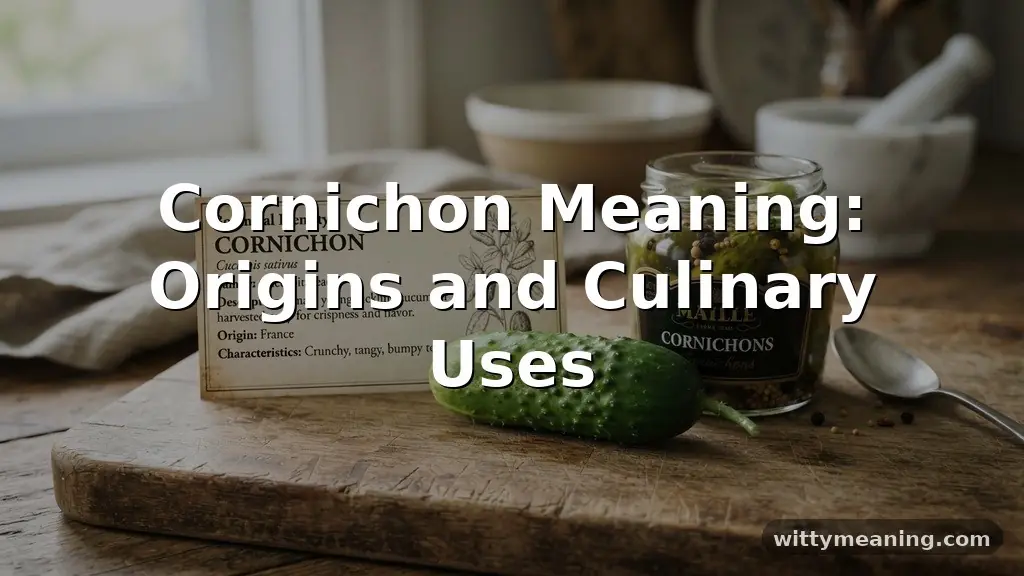 cornichon meaning
