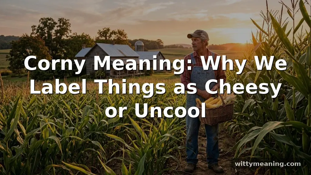 corny meaning
