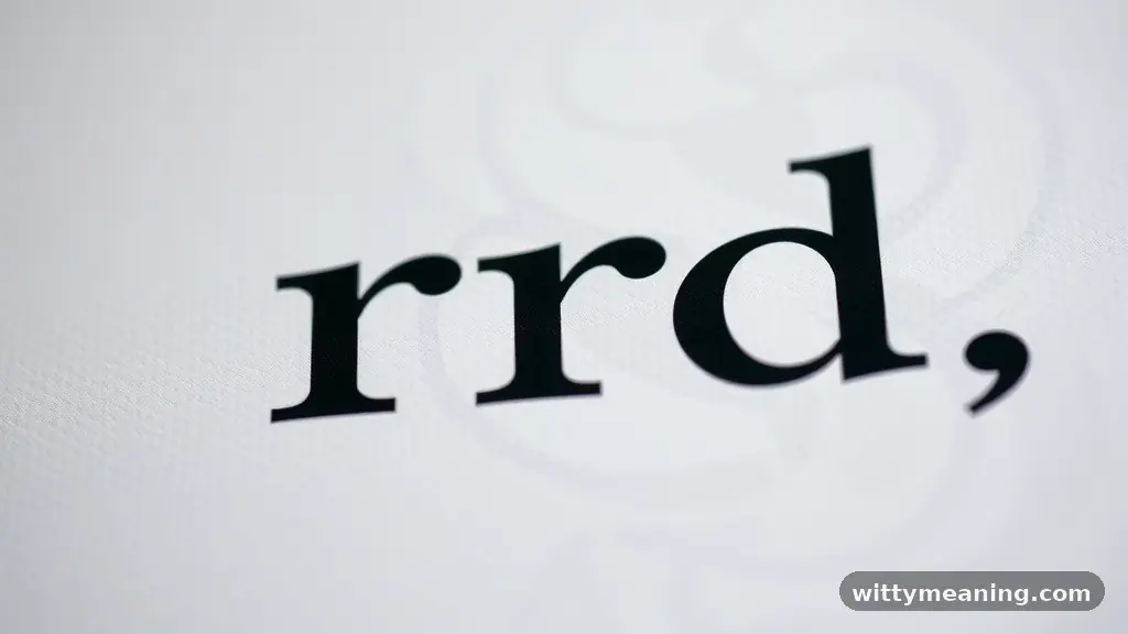 Digital Communication and Text Slang - rd meaning