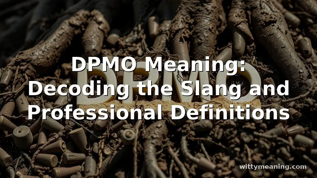 dpmo meaning