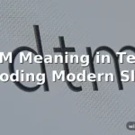 dtm meaning in text