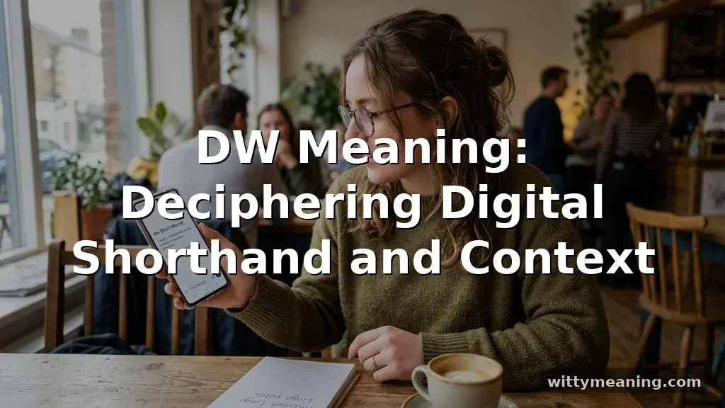 dw meaning