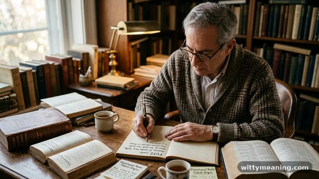 Etymological Roots and Yiddish Origins - futz meaning