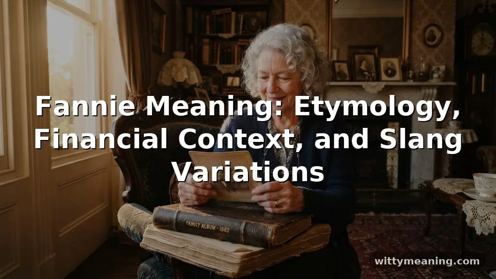 fannie meaning
