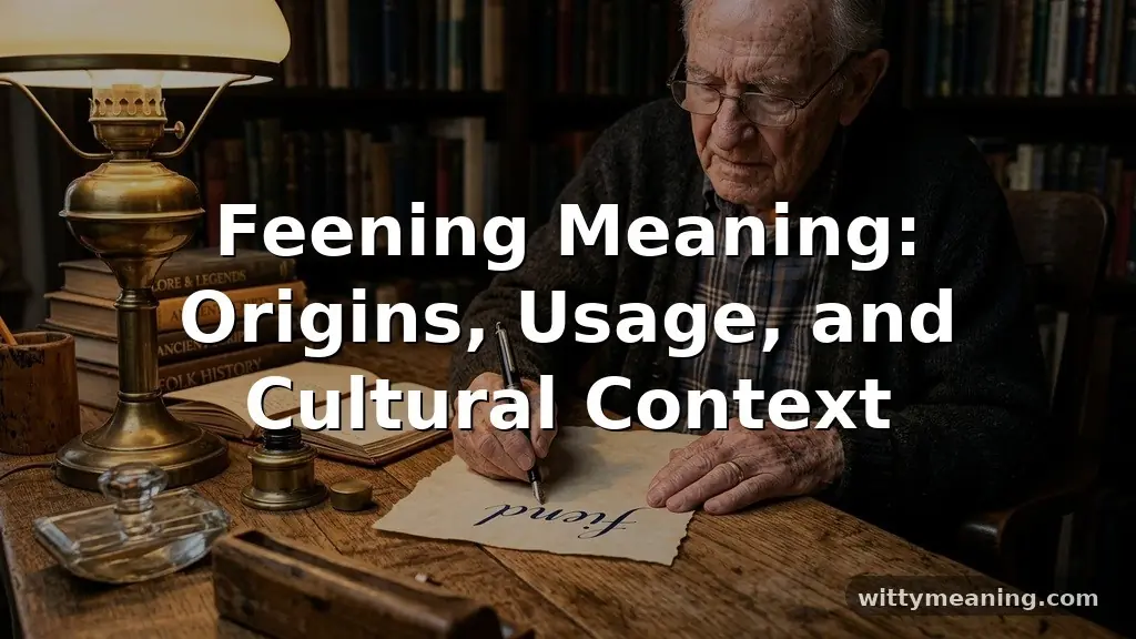 feening meaning