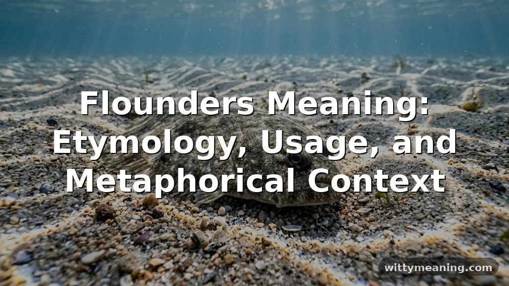 flounders meaning