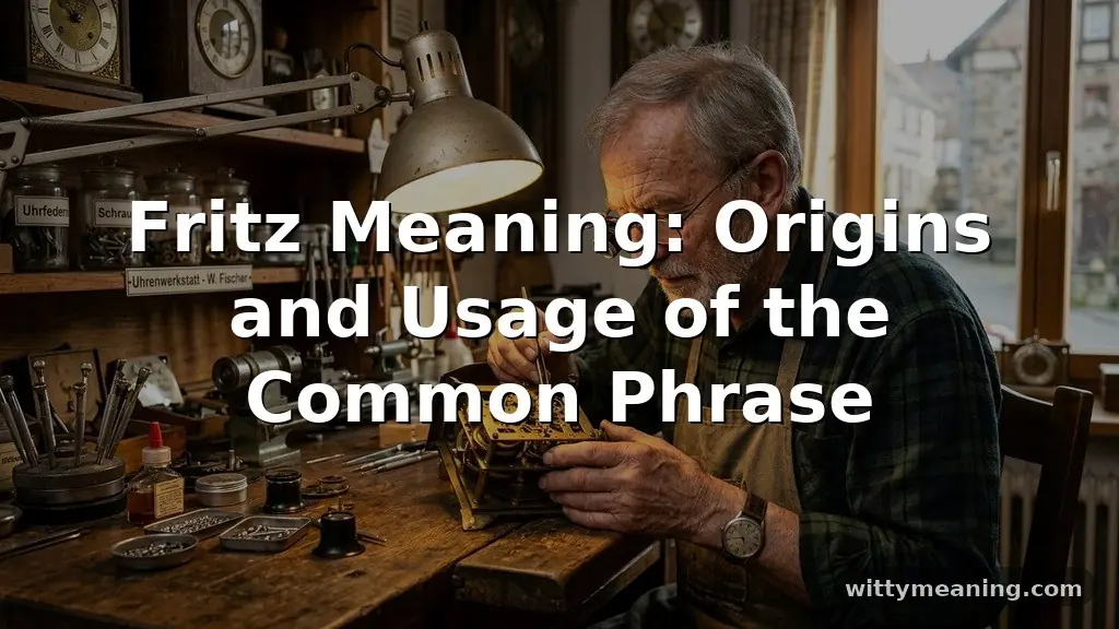 fritz meaning