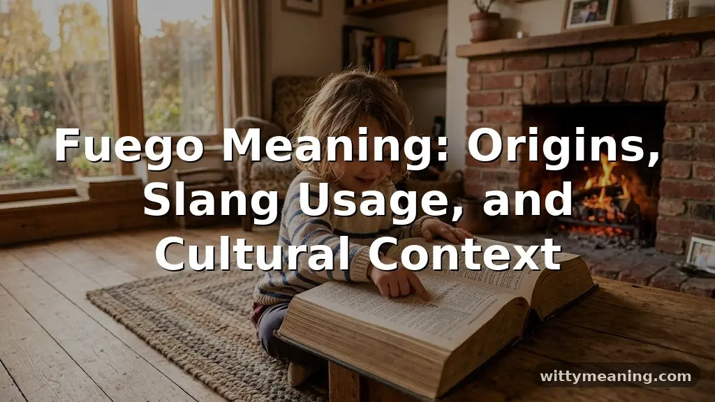 fuego meaning