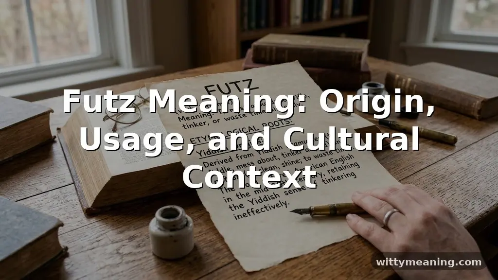 futz meaning