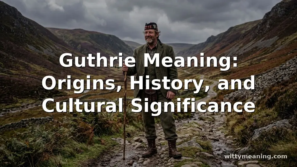 guthrie meaning