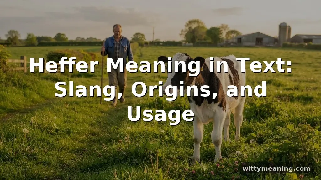 heffer meaning in text