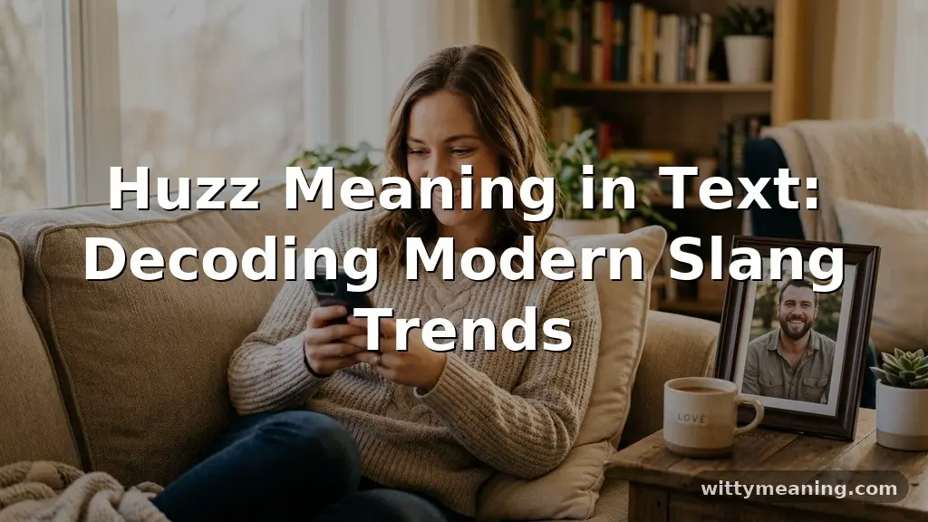 huzz meaning in text