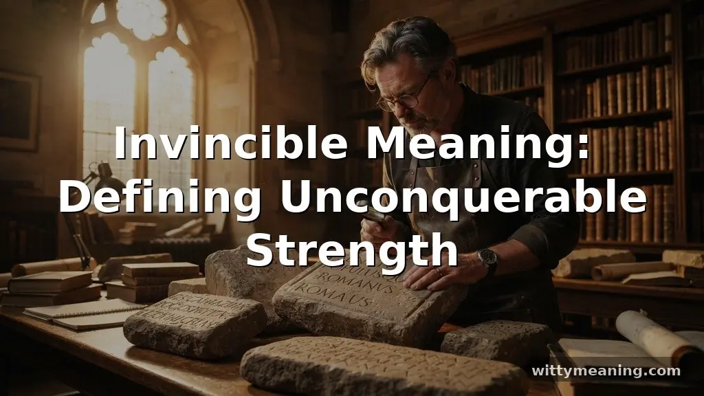 invincible meaning