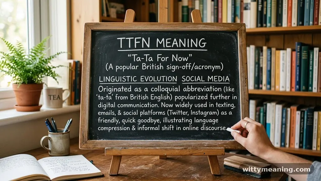 Linguistic Evolution and Social Media - ttfn meaning
