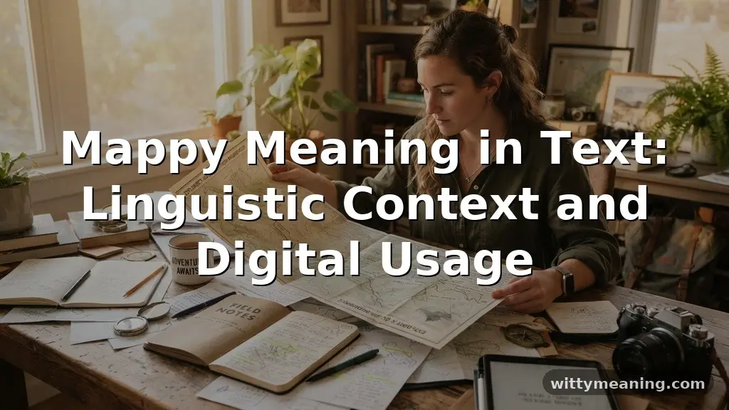 mappy meaning in text