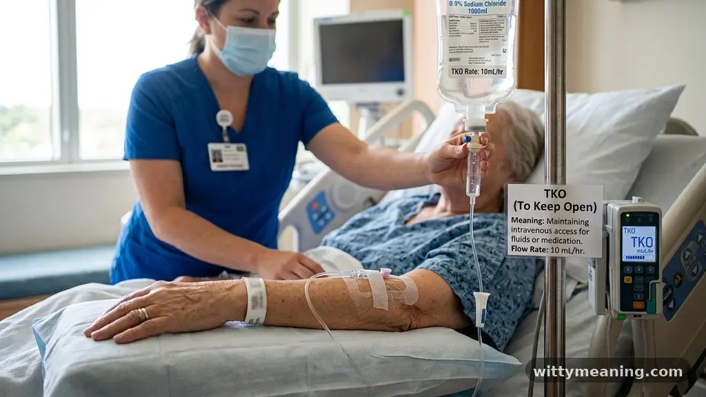 Medical Significance: Keep Vein Open - tko meaning