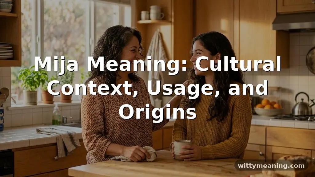 mija meaning