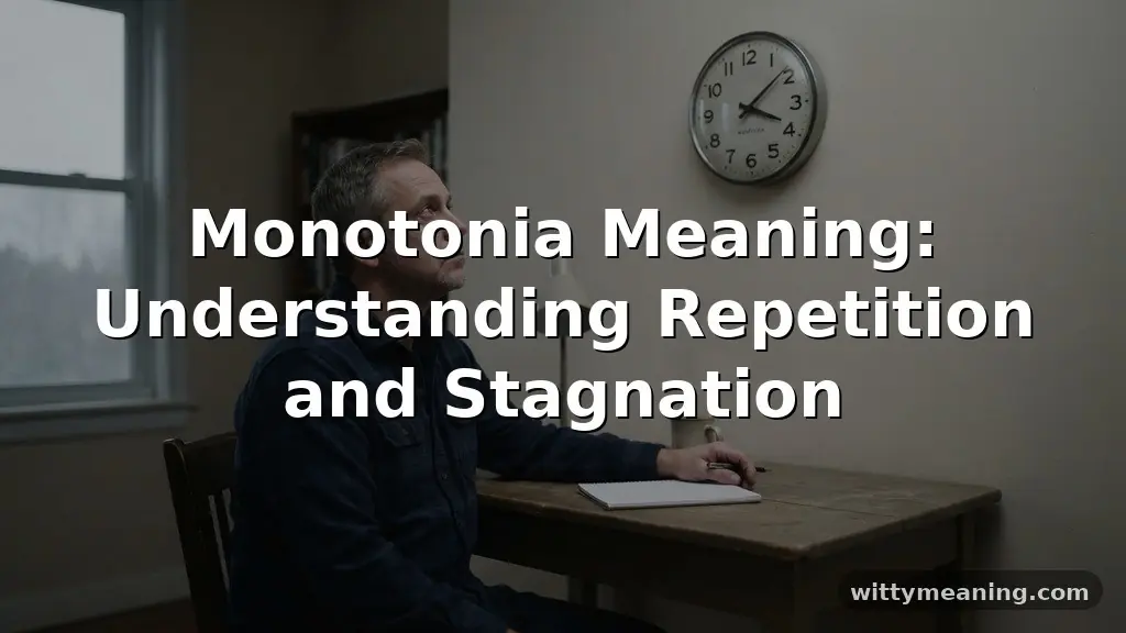monotonia meaning