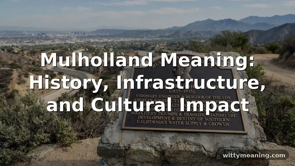 mulholland meaning