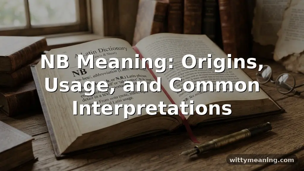 nb meaning