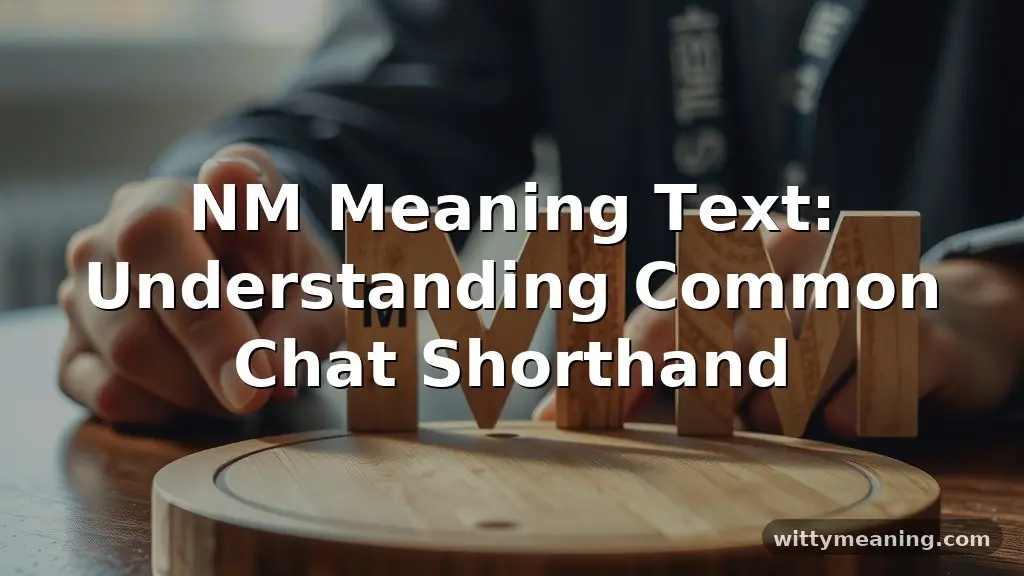 nm meaning text