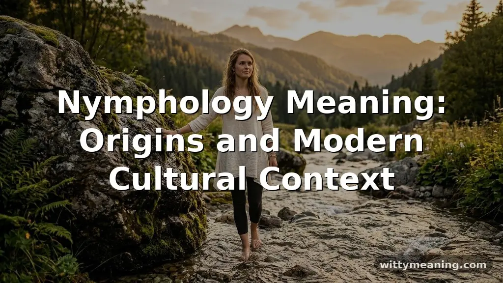 nymphology meaning