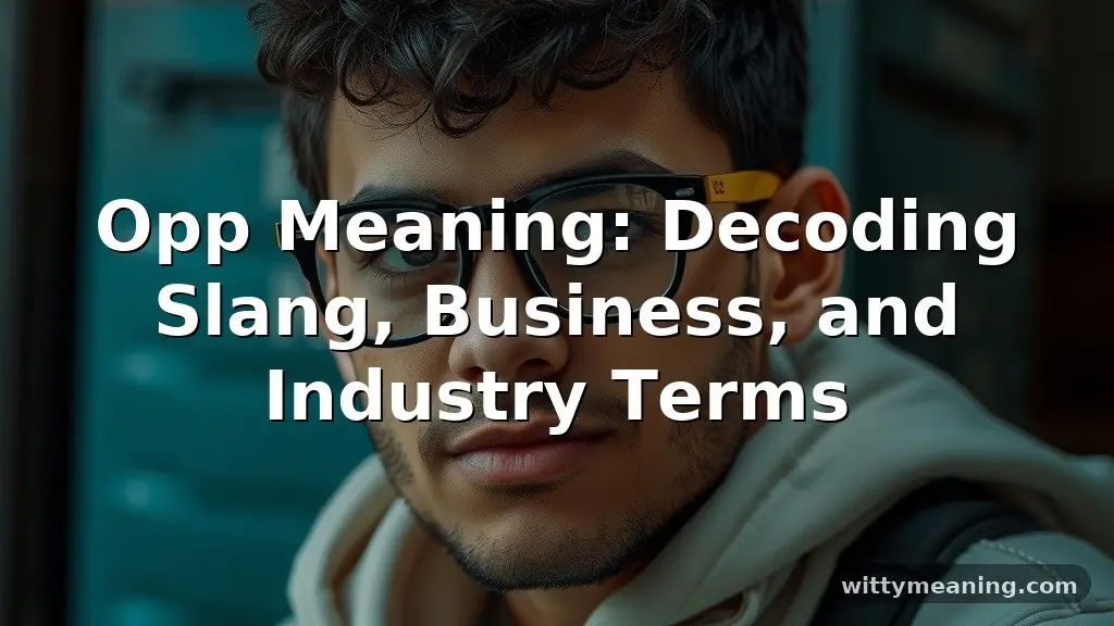 opp meaning